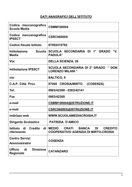 SMS POF a.s. 2011.12 - istituto comprensivo Crosia
