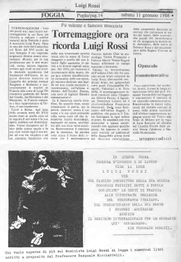 Luigi ROSSI - i fontanari torremaggioresi
