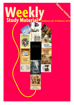 Settimana del 18 febbraio 2013