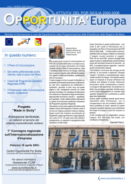 Marzo 2003 - numero 1
