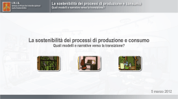 Schema generale delle pubblicazioni finali (Marzo 2012)