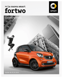 Listino prezzi smart fortwo