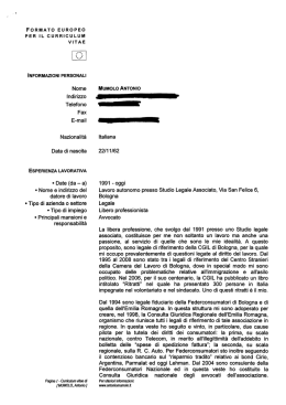 2013 - Mumolo Antonio - fascicolo documentazione