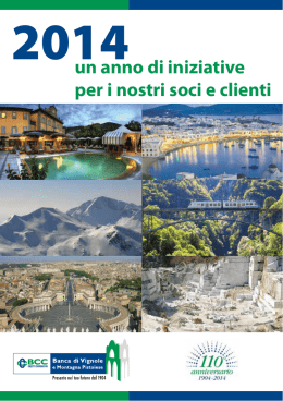 un anno di iniziative per i nostri soci e clienti