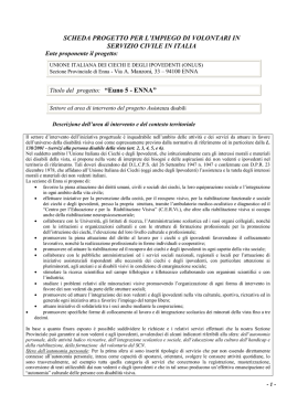 scheda progetto per l`impiego di volontari in servizio civile in italia