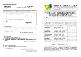 Approvazione PIANO DI PROTEZIONE CIVILE INTERCOMUNALE.