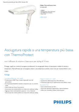 Product Leaflet: Asciugacapelli da 2200 W con