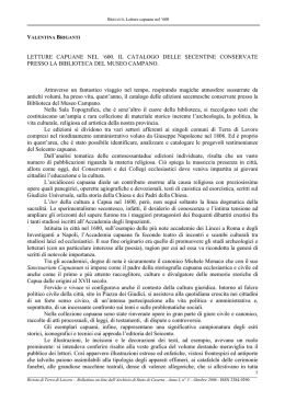 LETTURE CAPUANE NEL - Rivista di Terra di Lavoro