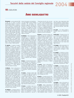 Cronologia anno 2004 - Consiglio regionale del Piemonte