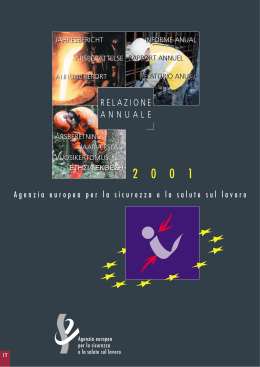 Agenzia Europea per la Sicurezza sul Lavoro.