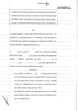 Schema di Contratto (All.6) - Azienda Ospedaliera San Giovanni