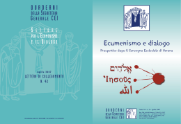 Ecumenismo e dialogo - Chiesa Cattolica Italiana