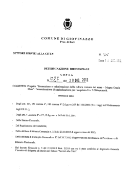 allegato - Comune di Giovinazzo - CAP 70054