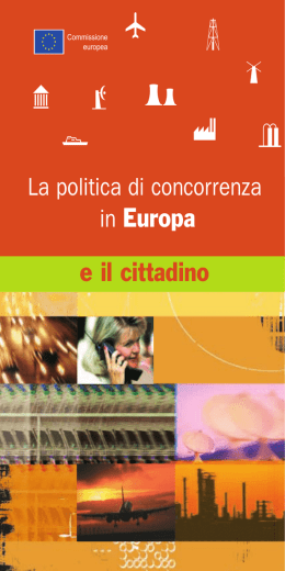 La politica di concorrenza in Europa e il cittadino