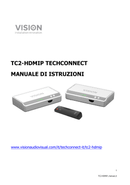 tc2-hdmip techconnect manuale di istruzioni