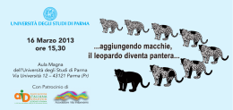 16 Marzo 2013 ore 15,30 - Università degli Studi di Parma