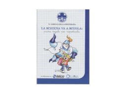 Opuscolo la schiena va a scuola