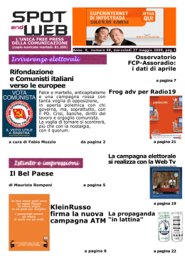 Spot and Web n.99 del 27.5.2009