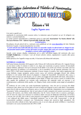 n. 44 Anno 2012 - Associazione Salernitana di Filatelia e di