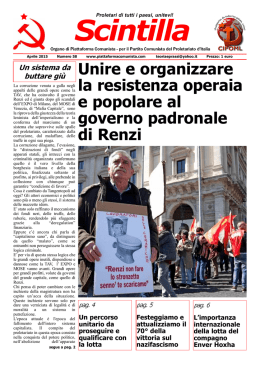 Scintilla - Piattaforma Comunista