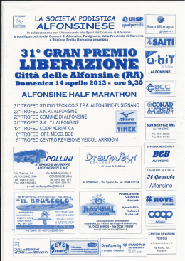 Locandina Gran premio di Liberazione 2013
