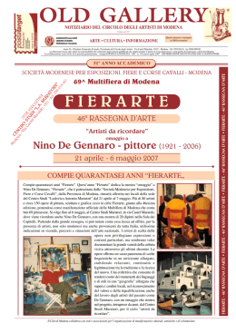 old gallery - Circolo degli Artisti Modena