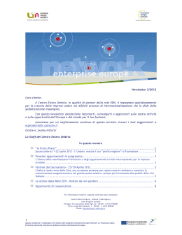 Newsletter 2012 n.2 - Centro Estero Umbria