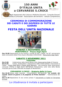 i 150 anni d`italia - Cervarese Santa Croce