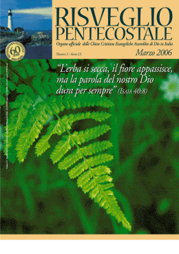 pentecostale - Assemblee di Dio in Italia