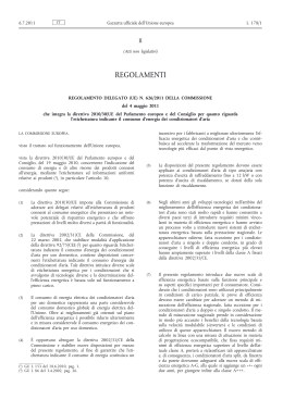 Regolamento delegato (UE) n. 626/2011 della Commissione, del 4