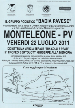 monteleone - pv - FIASP Piacenza