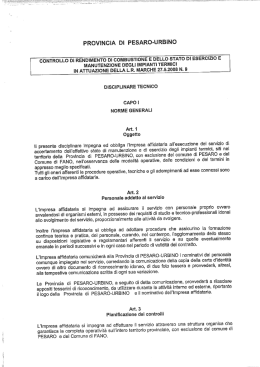 Nuovo Disciplinare Tecnico per il controllo di