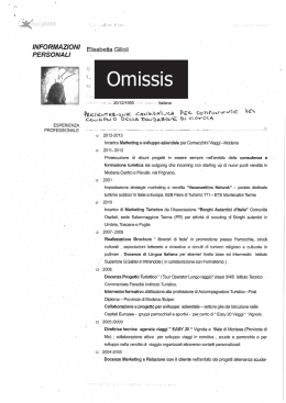 Omissis - Comune di Vignola