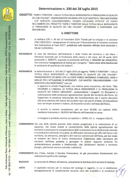 Scarica il documento - Parco Nazionale d`Abruzzo Lazio e Molise