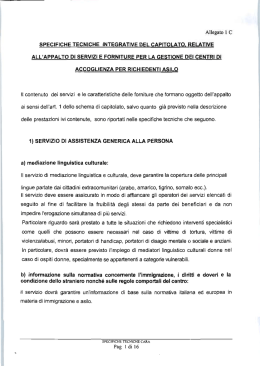 Specifiche Tecniche Cara