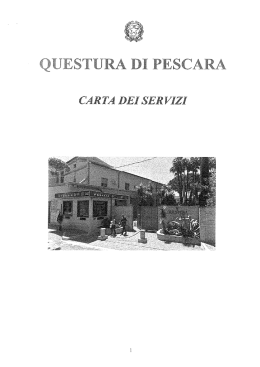 carta dei servizi parte generale - Questure sul web