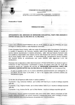 Verbale di gara n.1 - Agor&agrave; Vellezzo Bellini PV agora