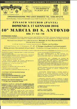 volantino - Podismo Lombardo