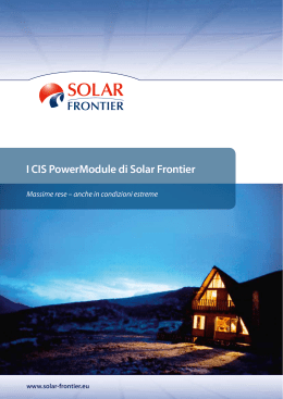 Solar Frontier - Green Economy Srl