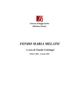 Maria Melato - Biblioteca Panizzi