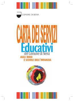 Carta dei Servizi Educativi del Comune di Siena