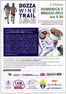 locandina Dozza Wine Trail 2013