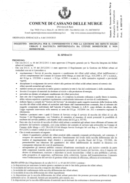 Ordinanza Sindacale n.4/2013