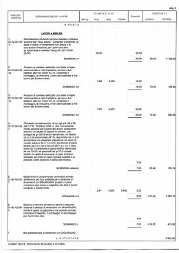 Stima incidenza sicurezza - Provincia Regionale di Enna