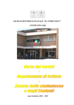 CARTA DEI SERVIZI - Liceo Scientifico