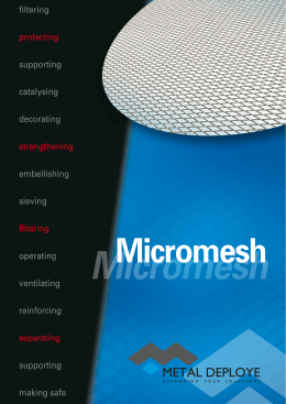 Micromesh - Metal deploye