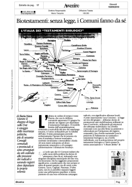 Senza legge i Comuni fanno da se - Forum delle Associazioni Familiari