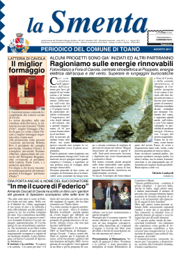 Giornale Comunale La Smenta – Agosto 2011
