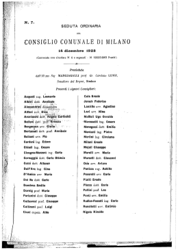 delibera di Consiglio Comunale del 14/12/1923