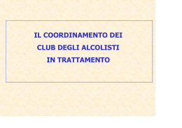 il coordinamento dei club degli alcolisti in trattamento